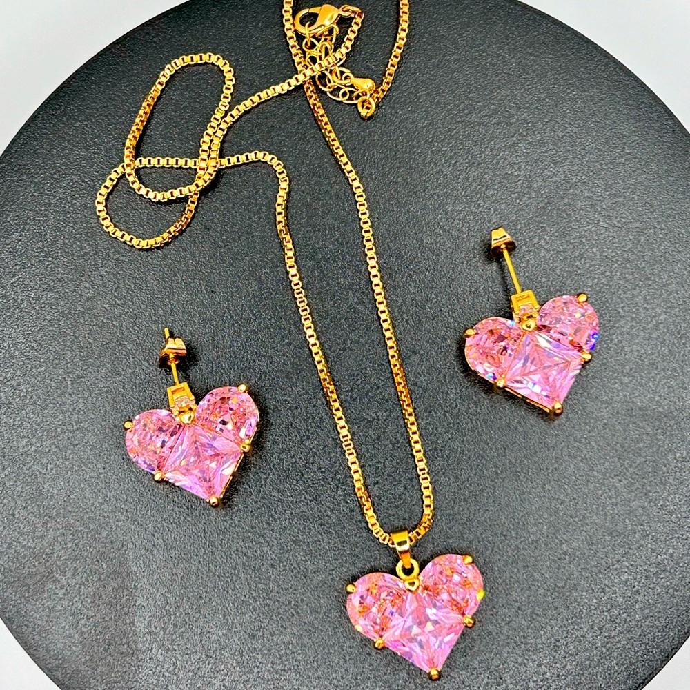 Celine Diamond Heart Set